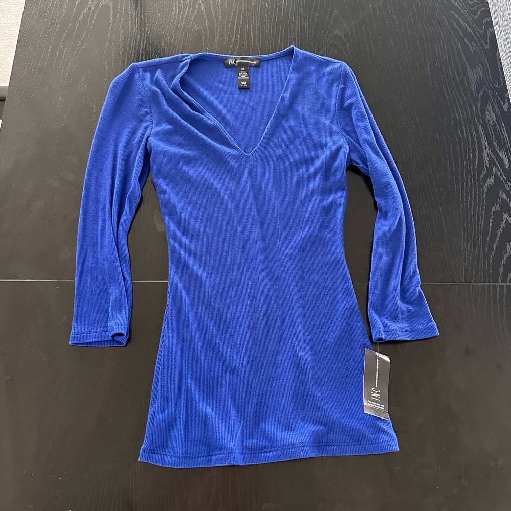 NWT INC International Concepts Royal Blue Top XS